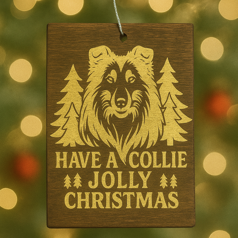 Collie Jolly Ornament