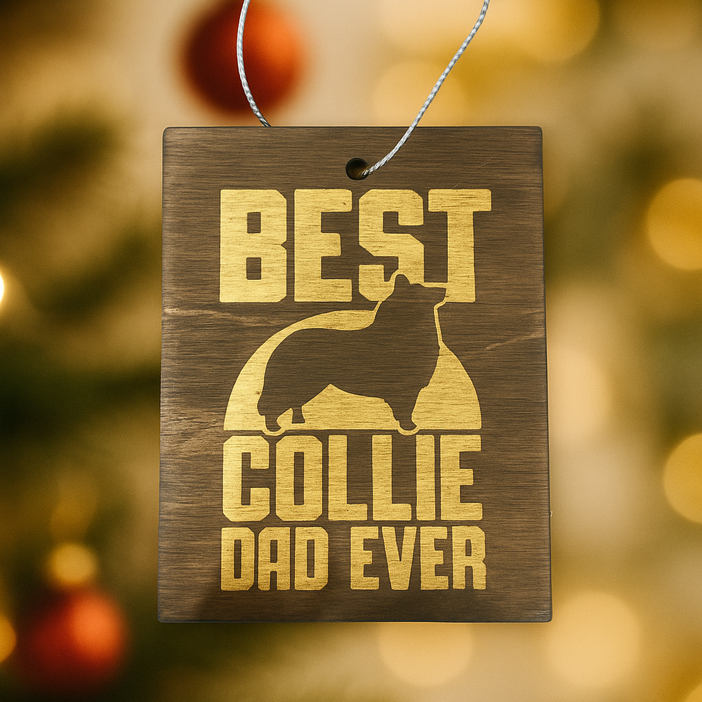 Collie Dad Ornament