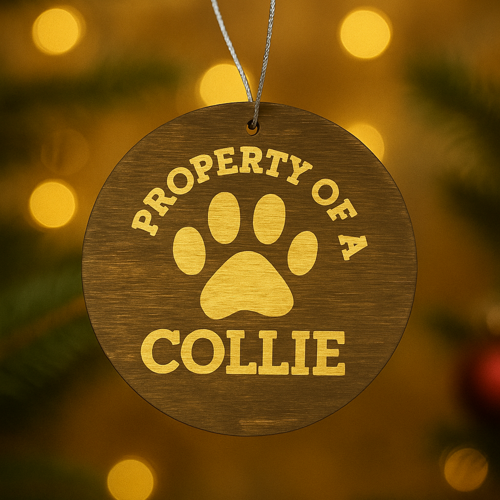 Property of a Collie Ornament