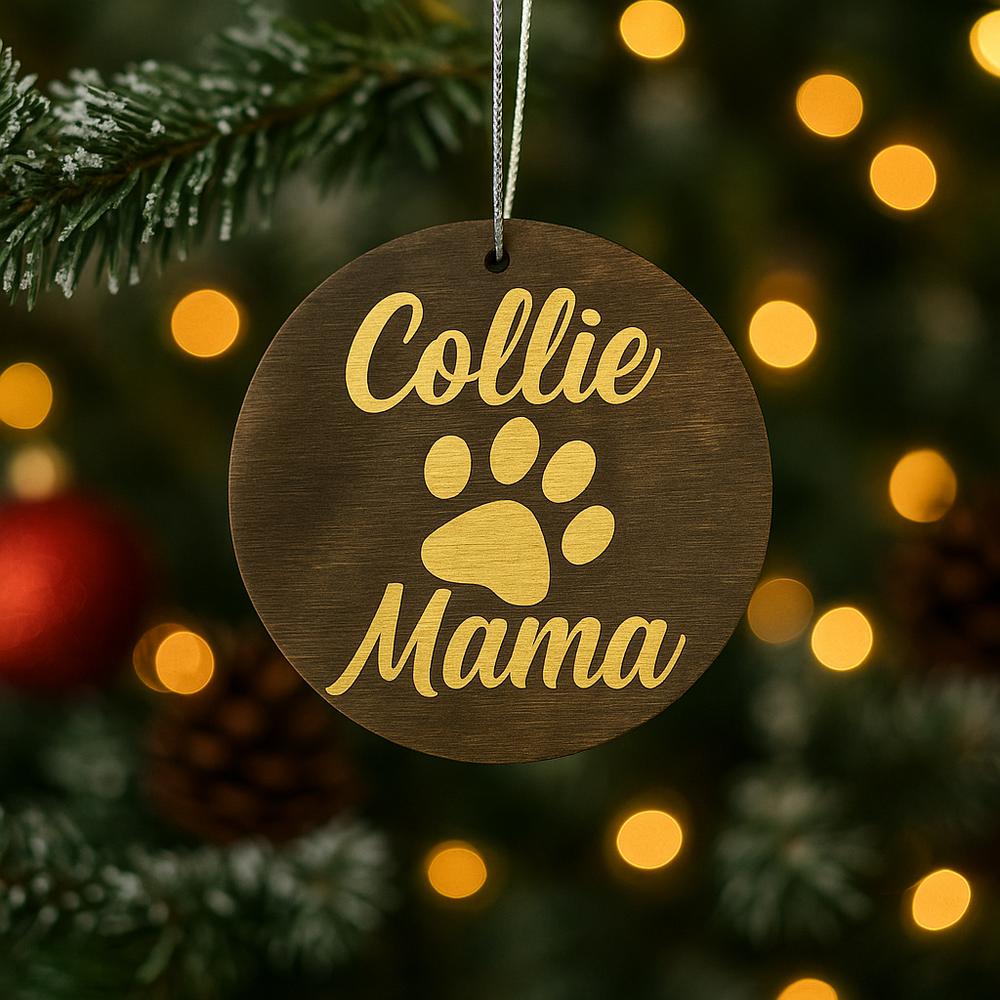 Collie Mama Ornament