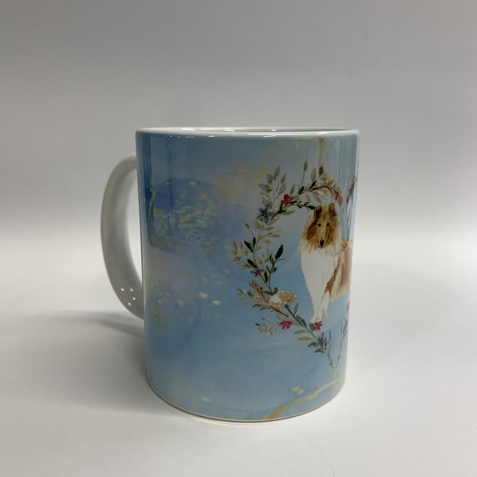 Spring Collie Mugs