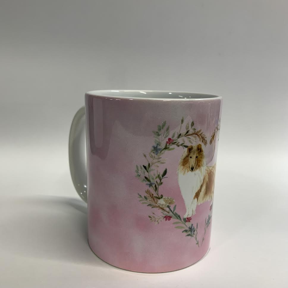 Spring Collie Mugs