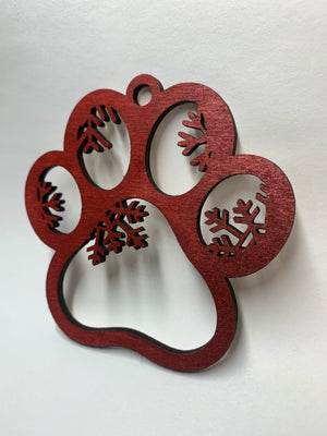 Snowflake Paw Ornament