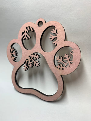Snowflake Paw Ornament