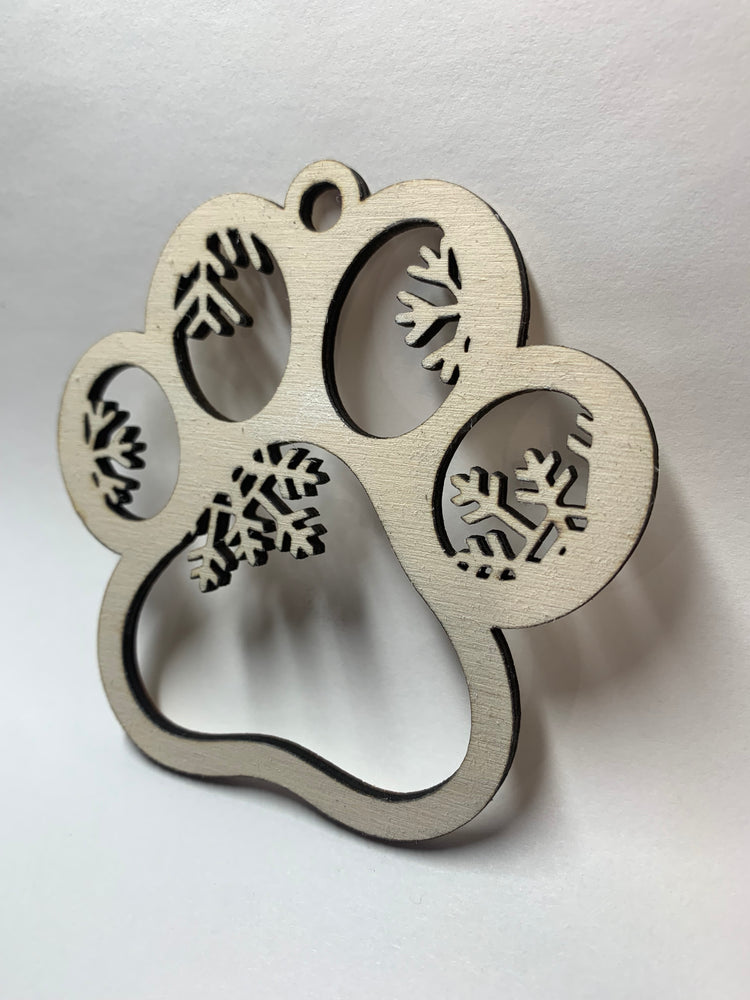 Snowflake Paw Ornament