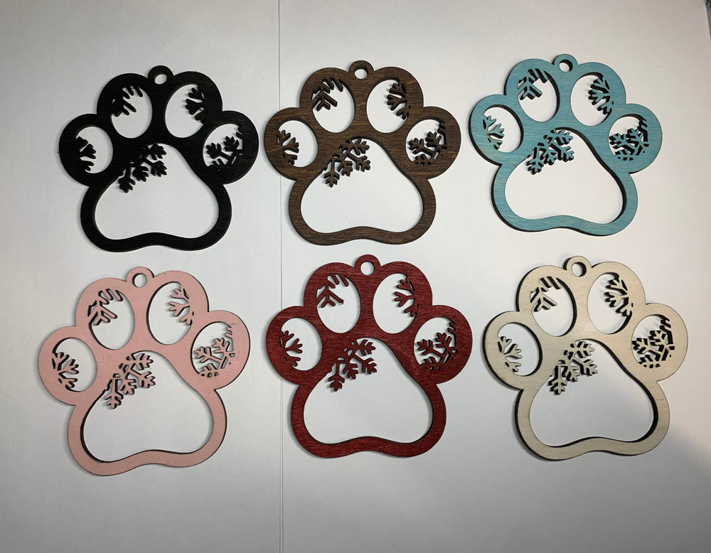 Snowflake Paw Ornament