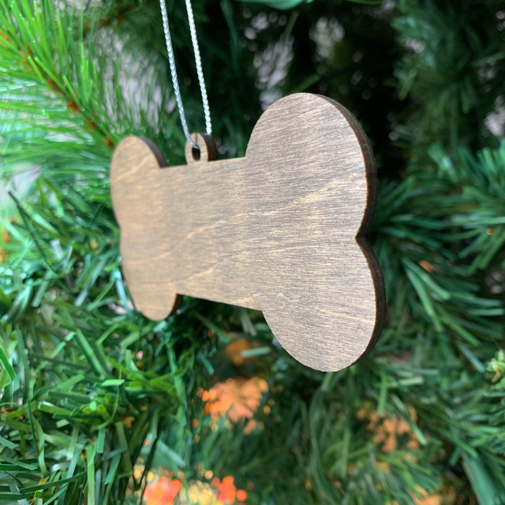 BLANK STAINED BONE SHAPED ORNAMENTS