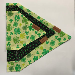 Paw Prints St. Patrick's Day Bandana