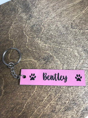 Custom Name Keychain (Pink)