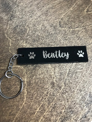 Custom Name Keychain (Black)