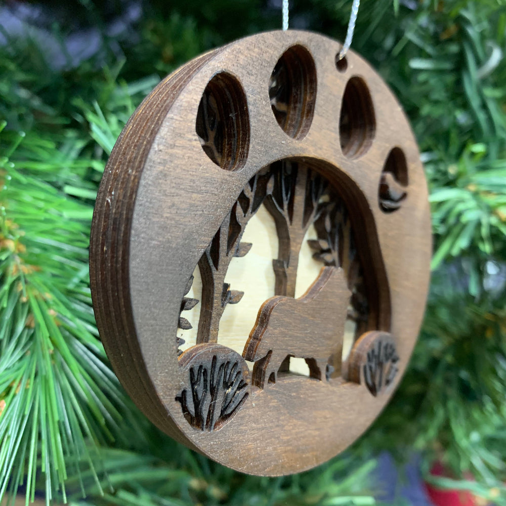 3D Rough Collie Ornament
