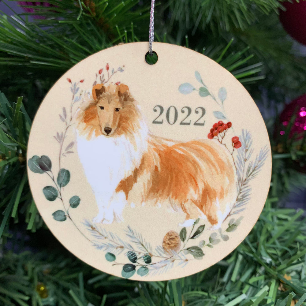 
            
                Load image into Gallery viewer, Watercolor Collie Ornament
            
        