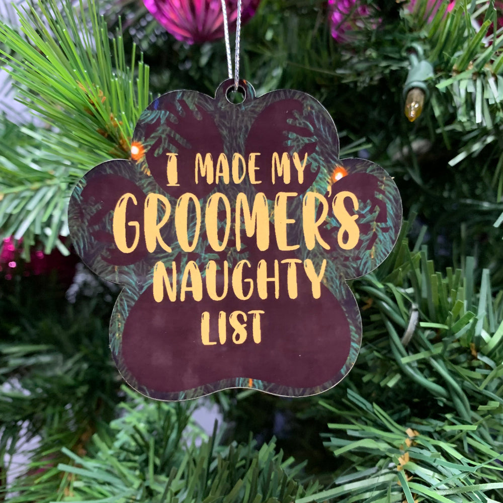 Paw shape-Groomer’s Naughty List