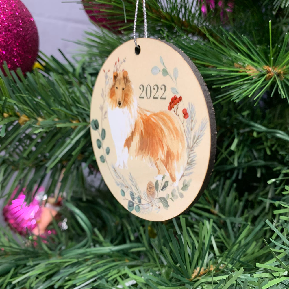 
            
                Load image into Gallery viewer, Watercolor Collie Ornament
            
        